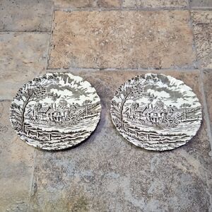 Royal Mail Fine Staffordshire Ironstone Saucers Set Of 2
